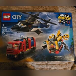 LEGO City Rescue Set - Red, Black, Yellow